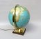 Columbus Duo Earth Globe in Ball Brass, Wood, Oral Glass, 1960s 5