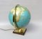 Columbus Duo Earth Globe in Ball Brass, Wood, Oral Glass, 1960s, Image 5