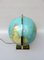 Columbus Duo Earth Globe in Ball Brass, Wood, Oral Glass, 1960s 7
