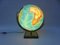 Columbus Duo Earth Globe aus Messing, Holz, Mundglas, 1960er 13
