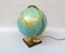 Columbus Duo Earth Globe in Ball Brass, Wood, Oral Glass, 1960s 9