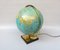 Columbus Duo Earth Globe in Ball Brass, Wood, Oral Glass, 1960s, Image 9