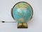 Columbus Duo Earth Globe aus Messing, Holz, Mundglas, 1960er 1