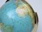 Columbus Duo Earth Globe aus Messing, Holz, Mundglas, 1960er 28