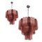 Italian Murano Glass Sputnik Chandeliers by Simoeng, Set of 2 1