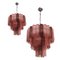 Lámparas de araña Sputnik italianas de cristal de Murano de Simoeng. Juego de 2, Imagen 1