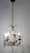 Lámpara de araña italiana de metal y cristal, años 50, Imagen 11
