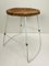 Bamboo and Steel Stool in the style of Rohé, 1960s 1