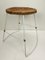 Bamboo and Steel Stool in the style of Rohé, 1960s, Image 1
