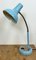 Industrial Blue Gooseneck Table Lamp, 1960s 4