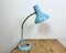 Industrial Blue Gooseneck Table Lamp, 1960s 8