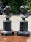 Grand Tour Bronze Busts on Black Marble Corinthian Columns, 1852, Set of 2 1