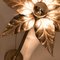 Brass Double Flower Wall Light in the style of Willy Daro, 1970s 16