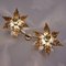 Brass Double Flower Wall Light in the style of Willy Daro, 1970s 4