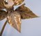 Brass Double Flower Wall Light in the style of Willy Daro, 1970s 8