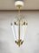 Art Deco Cinema Ceiling Lamp in Brass, 1930s 1