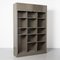Tambour Cabinet in Olive Green Metal from Apeco, 1950s 1