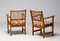 Fauteuils en Pin d'Oregon par Yngve Ekström pour Swedese, Suède, 1950s, Set de 2 2