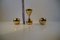 Gold-Plated Candlestick Holders by Hugo Asmussen, 1960s, Set of 3 3