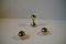 Gold-Plated Candlestick Holders by Hugo Asmussen, 1960s, Set of 3 6