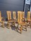 Brutalist Oak Chairs from De Puydt, 1975, Set of 8 4