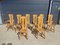 Brutalist Oak Chairs from De Puydt, 1975, Set of 8 11