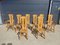 Brutalist Oak Chairs from De Puydt, 1975, Set of 8, Image 11