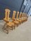 Brutalist Oak Chairs from De Puydt, 1975, Set of 8 3