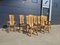 Brutalist Oak Chairs from De Puydt, 1975, Set of 8 2