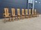 Brutalist Oak Chairs from De Puydt, 1975, Set of 8 12