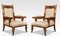 Walnut Library Armchairs, 1890s, Set of 2, Image 1