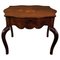 Italian Neoclassical Walnut Inlay Marquetry Spider Coffee or Side Table, 1950s, Image 1