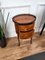 Antique Italian Marquetry Walnut Side Table with Three Drawers, 1890s 5