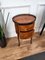 Antique Italian Marquetry Walnut Side Table with Three Drawers, 1890s, Image 5