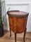 Antique Italian Marquetry Walnut Side Table with Three Drawers, 1890s, Image 7