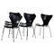 Dining Chairs Mod. 3107 by Arne Jacobsen for Fritz Hansen, Denmark, 1964, Set of 6 1