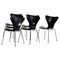 Dining Chairs Mod. 3107 by Arne Jacobsen for Fritz Hansen, Denmark, 1964, Set of 6, Image 1