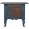 Small Antique Swedish Blue Folk Art Sideboard 1