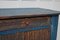 Small Antique Swedish Blue Folk Art Sideboard 11