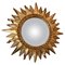Mid-Century Italian Golden Sunburst Mirror, 1970s 1