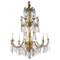 Antique Italian Giltwood and Crystal Chandelier, 1760, Image 8