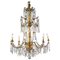 Antique Italian Giltwood and Crystal Chandelier, 1760 1