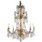 Antique Italian Giltwood and Crystal Chandelier, 1760, Image 1