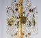 Antiker italienischer Kronleuchter aus vergoldetem Holz & Kristallglas, 1760 9
