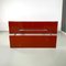 Italian Modern Red Lacquered Wood and Metal Bed by Takahama for Simon Gavina, 1970s 2