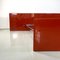 Italian Modern Red Lacquered Wood and Metal Bed by Takahama for Simon Gavina, 1970s 3