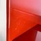 Italian Modern Red Lacquered Plywood Bookcase, 1970s 12