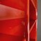Italian Modern Red Lacquered Plywood Bookcase, 1970s 9