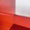 Italian Modern Red Lacquered Plywood Bookcase, 1970s 11