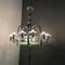 Austrian Art Deco Chandelier with Twelve Lights in Metal and Glass, 1920s, Image 3